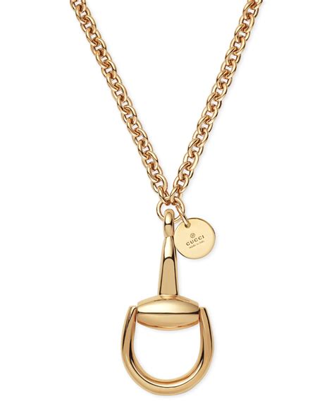 gucci horsebit necklace replica|gucci horsebit necklace gold.